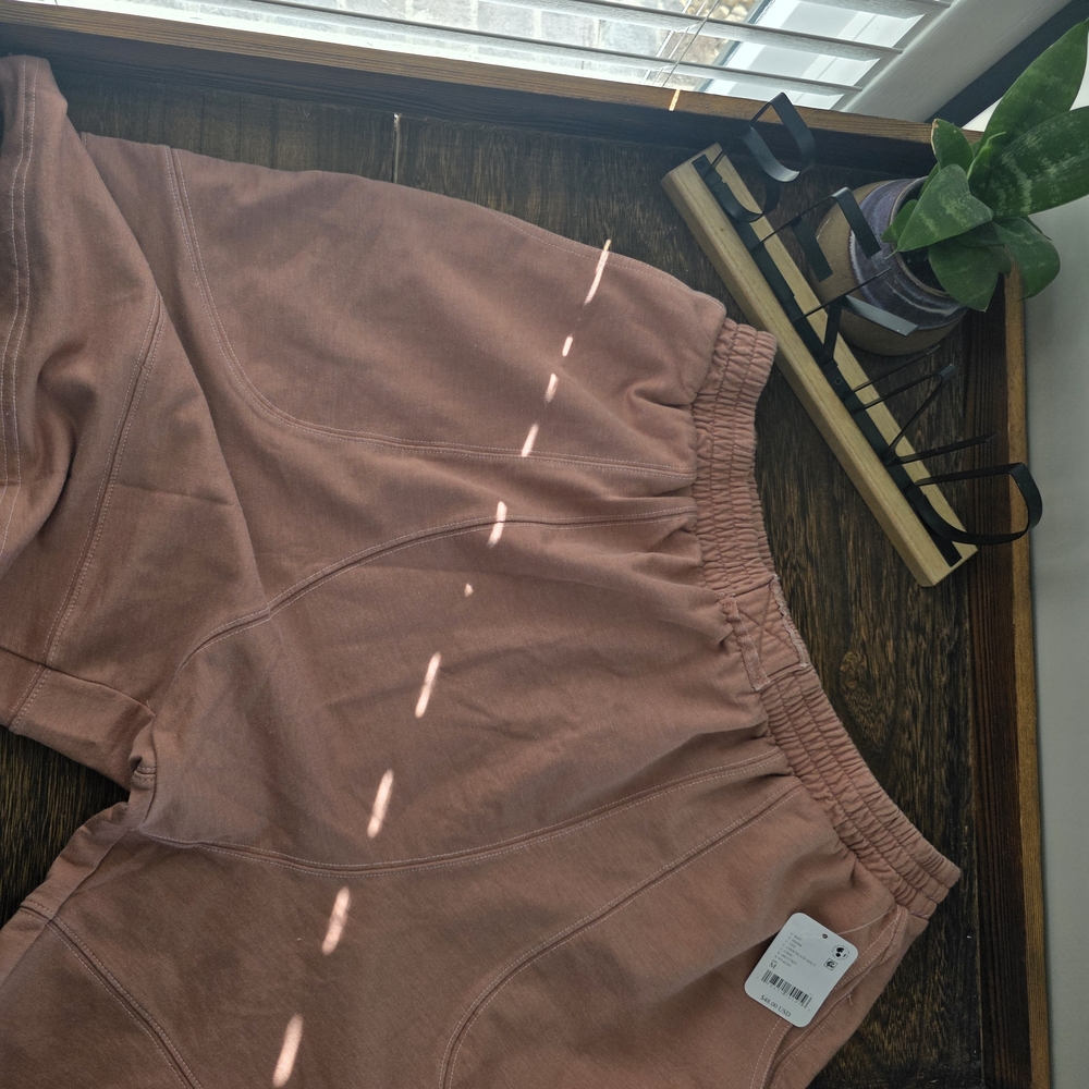 Free People Dusty Rose High-Rise Athletic Shorts